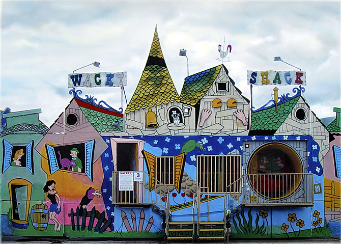 Hyperrealism painting Wacky Shack by Denis Peterson